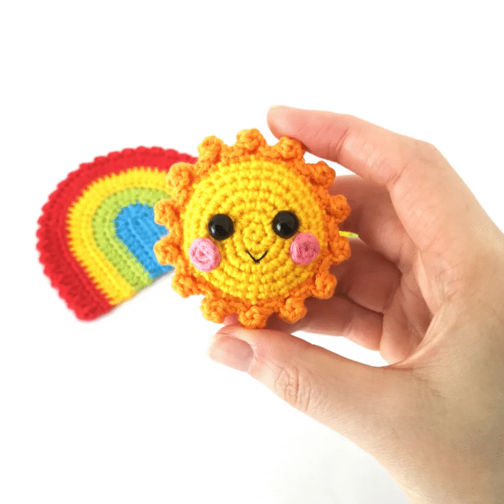 Image for Sun Keychain Crochet Pattern
