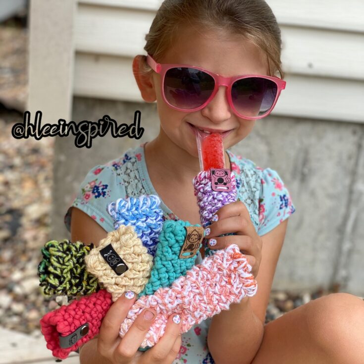Image for Reusable Popsicle Cozy Crochet Pattern ONLY 