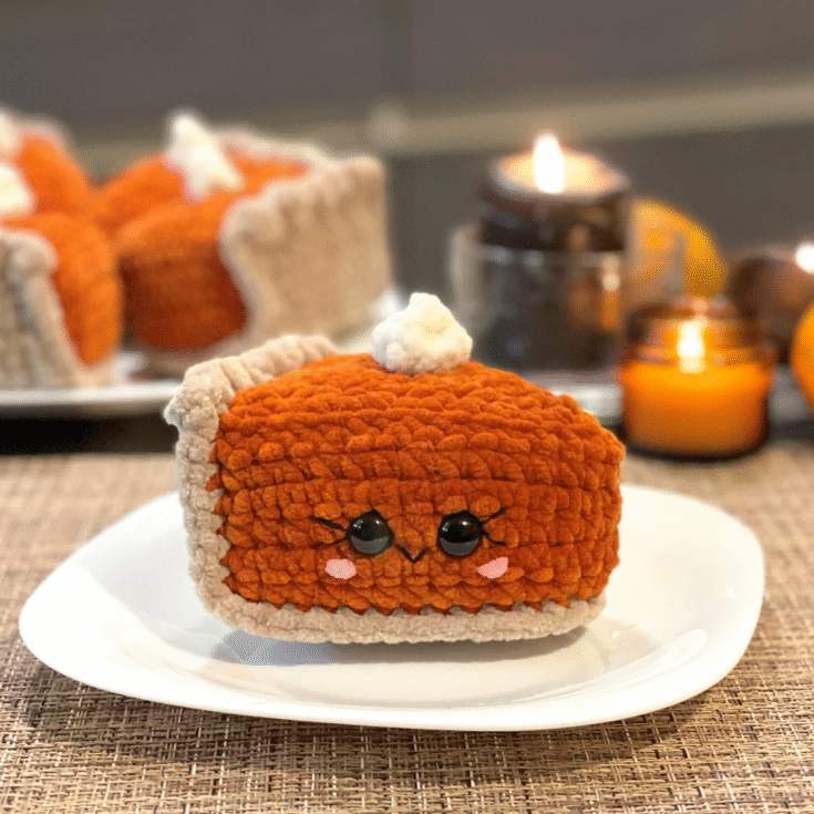 Image for Low Sew Pumpkin Pie Slice Crochet Pattern
