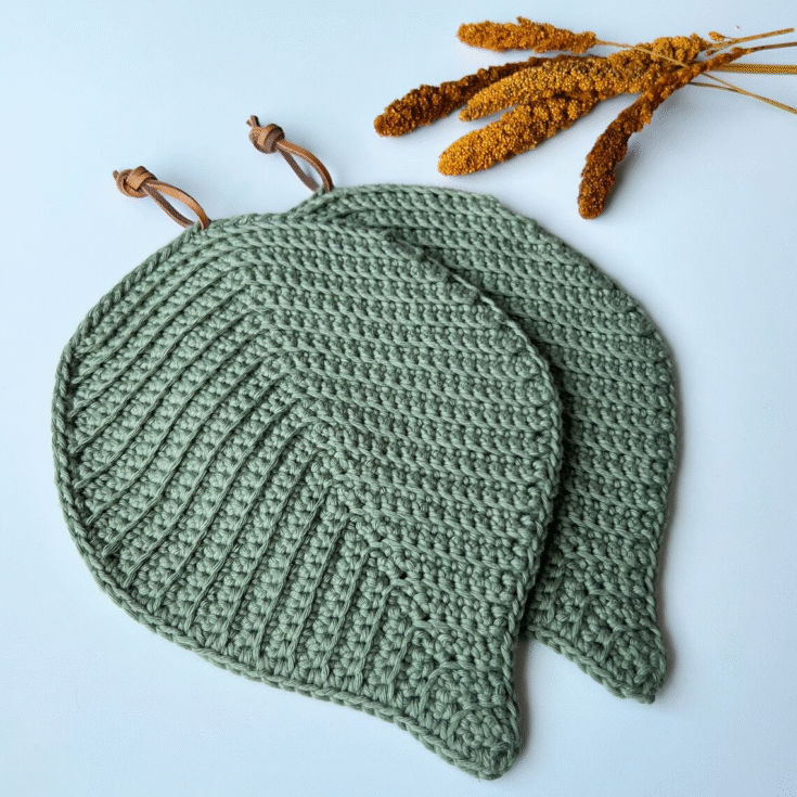 Image for Fall Leaf Hot Pad Crochet Pattern