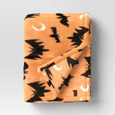 Image for Bats Plush Throw Blanket