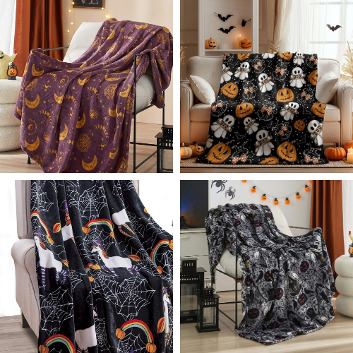 Best Halloween Plush Blankets Under $20