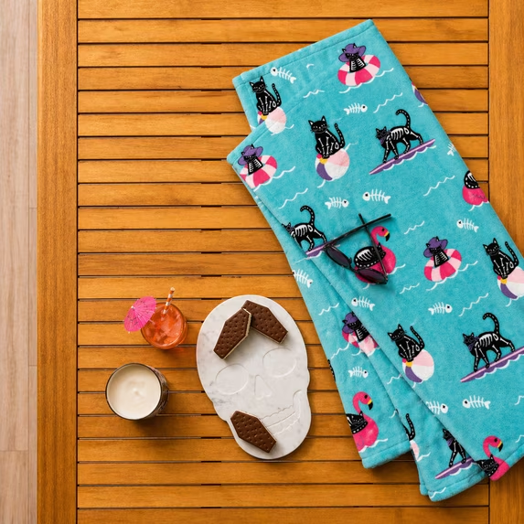 Image for Animal Skeleton Summerween Blanket