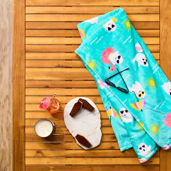 Image for Blue Ocean Ghost Summerween Blanket