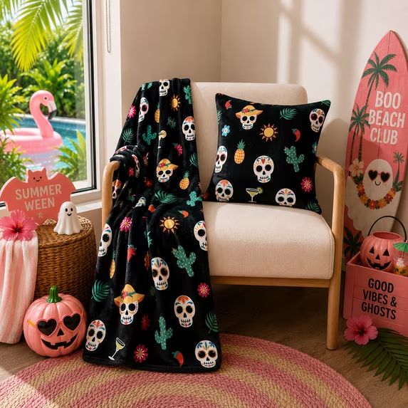 Image for Desert Cactus Summerween Blanket