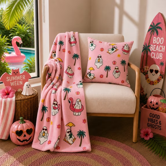 Image for Vacation Ghost Summerween Blanket