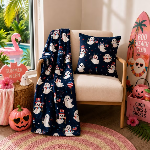 Image for Holiday Ghost Summerween Blanket