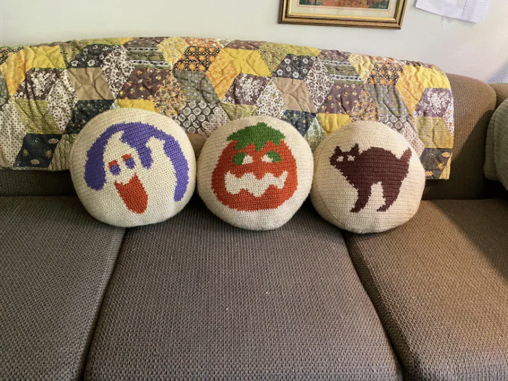 Image for Halloween Cookie Crochet Pillows